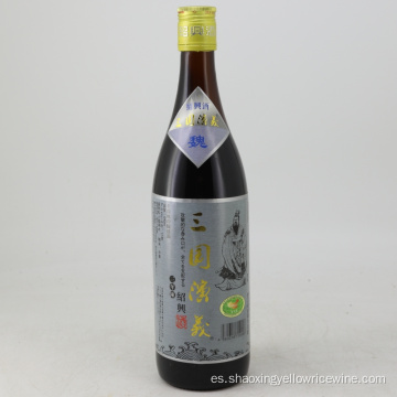 Botella de vidrio Shaoxing Alcohol de arroz de 3 años